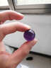 天然紫粉白水晶球黄绿红水晶球家居摆件diy饰品散珠 紫水晶球2CM一颗 实拍图