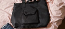 法德陆 大学生上课通勤包男大容量可斜挎托特包轻便日常上班单肩包手提包 heimi2677黑色 实拍图