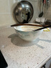 松发瓷器桃花缘中式家用陶瓷餐具碗盘碟组合清新简约金边餐具 桃花源8英寸汤碗 实拍图