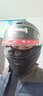 坦克摩托车头盔T127全盔国潮安全帽3C机车双镜片电动车防风男女 亚黑【透明镜片+镀银镜片+头套+尾翼】 XL（适合头围56-57cm） 实拍图