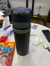 膳魔师（THERMOS）新款保温杯FFX-900户外登山保温大容量男女士运动水杯不锈钢 磨砂黑配杯套 750ml 实拍图