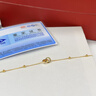 中国黄金（CHINA GOLD）18k黄金环环相扣手链女双环转运珠手饰七夕情人节生日礼物送女友 【京速达】18K黄金/环环相扣手链 实拍图