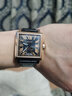 爱勒 AGELOCER原创寇德克斯男士方型商务时尚机械手表送男友生日礼物礼盒 寇德克斯3303D1-黑金 实拍图