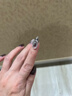 六福珠宝 铂金耳钉莫比乌斯环铂950耳坠耳环生日礼物女 计价 约1.83克 实拍图
