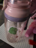 富光塔塔塑料儿童水杯tritan夏季吸管杯小学生大容量运动户外太空杯子 粉色小马 500ml 实拍图