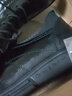 【真皮】戈耐休闲鞋户外运动旅游皮鞋男士内增高懒人鞋秋冬季加绒保暖商务中年老年人防滑潮流行爸爸鞋子男鞋 黑色 真牛皮 四季款 44码(270MM) 实拍图