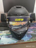 GSB摩托车头盔冬季防冻保暖男女盔3C电动车摩托车通勤竞速头盔gsb361 哑黑配透明镜片+顺丰快递 XXL（建议58-59头围） 实拍图