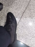 金利来（Goldlion）男鞋2026款男士轻底商务正装鞋皮鞋男系带软皮休闲鞋婚鞋圆头 黑色光面571720231ADX 43 实拍图