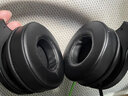 赖小星 通用耳机套45-110mm头戴式圆形耳罩网吧网咖耳机罩50 60 70 80 90 100mm游戏耳机替换海绵套配件 黑色光皮耳机套一对装【10cm】 实拍图