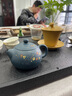 藏壶天下紫砂三才盖碗单个茶碗带盖紫砂杯不烫手敬茶杯茶具三泡台青莲盖碗 段泥高款 实拍图