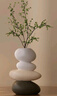 雅尊（Yazun）高级感艺术花瓶大象石头摆件时来运转客厅电视柜玄关软装饰工艺品 石来运转花瓶（送吊钟叶） 实拍图