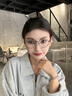 明月镜片 眼镜架全框超轻钛光学眼镜框女配镜高清防蓝光近视眼镜36049 镜框+1.56明月日常通用镜片 实拍图