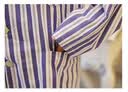 御祥康病号服病人装医院患者分体病员服睡衣夏男女长短袖全上衣裤子护理 长袖【蓝条格 松紧腰】含裤子 2XL 【建议体重180-200斤】 实拍图