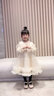 安妮优儿女童连衣裙秋装女宝宝2025新款儿童秋季裙子小女孩洋气公主裙秋款 香槟色 110 实拍图