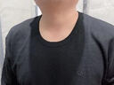 恒源祥加大码秋衣秋裤男士圆领保暖内衣套装纯棉青年特大号加肥棉胖子 加大码纯棉套装【圆领-黑色】 4XL （190/115） 实拍图