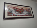 好久不见新中式客厅装饰画沙发背景墙横幅壁画现代简约酒店主卧室 新工艺 鸿运当头 70cmx200cm(适合2.5-3.5米沙发) 丝缎金 铝合金外框+有机玻璃 实拍图
