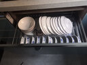 纳童（NaTong）拉篮双层不锈钢厨房橱柜抽屉式碗碟篮阻尼厨柜调味料拉篮304碗架 加深圆钢双层720柜内宽68-70cm 实拍图