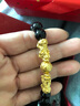 红色年轮黄金貔貅手链男女情侣足金皮丘转运珠六字真言金珠父亲节实用礼物 款式六（小款貔貅） 金约3.1g 手串 实拍图