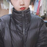 花田衣亩羽绒服女2024新款冬季oversize加厚面包服宽松简约外套90%白鸭绒 黑色 90%鸭绒慵懒风 S#推荐体重（90-110斤） 实拍图