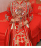 泰勒马丁丝绒秀禾服新娘婚纱2024新款中式婚服结婚敬酒礼服古装嫁衣婚服 23703丝绒款（仅女装） L 实拍图