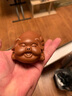 瓷牌茗 创意紫砂茶宠摆件可养生肖小猪茶盘茶台茶玩茶具茶道茶艺配件 朱泥（福运）幸福小猪茶宠 实拍图