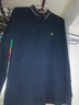 杉杉【花纱纯棉】新年长袖T恤男春秋新款休闲polo衣服中年套头打底衫 藏青 L (175/92A) 实拍图
