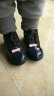 戴维贝拉（DAVE＆BELLA）秋冬季新款女童皮靴儿童女幼童帅气短靴马丁靴 亮黑 130 晒单实拍图