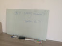得力（deli）钢化玻璃白板 可磁性吸附 抗划办公会议白板黑板写字板 家用教学儿童画板 900*600mm 悬挂白板 8735B 实拍图