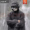 JEEP SPIRIT黑武士机能风冲锋衣男夏季薄款暴雨级防风防水外套青年户外登山服 8008 黑色 2XL 建议135-150斤 实拍图