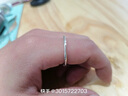 中国黄金（CHINA GOLD）一吻定情足银戒指女托帕石求婚钻戒生日礼物送女友老婆结婚纪念日 一吻定情戒指-托帕石-刻字贺卡 实拍图
