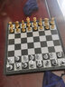 友邦（UB） 国际象棋黑白色磁性可折叠便携成人儿童学生培训教学用棋 4812A（金银色直角大号） 标配 实拍图