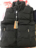 稻草人 马甲男秋冬新款立领宽松马夹男背心短款外套保暖棉衣 黑色 MT2372 M 实拍图