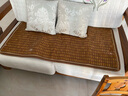 黛安居沙发垫套装夏季欧式防滑麻将席凉垫实木凉席坐垫夏天竹垫贵妃定制 咖啡色窄边款-【双牛筋+防滑底】 60cm*120cm 实拍图