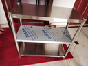 欧尊誉304不锈钢厨房置物架落地多层收纳储物架夹缝架锅架菜架微波炉架 特厚304/长80宽35高80三层 实拍图