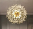 灯太太（DENGTaITaI）照明北欧轻奢简约客厅球形水晶餐厅吊灯美式创意led艺术吧台吊灯 直径40cm  G9*8 实拍图