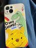 孜泰 适用苹果13手机壳液态硅胶iphone13保护套彩绘个性创意防摔软壳【涂鸦维尼熊】 6.1英寸白色 实拍图