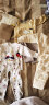 童港湾婴儿薄棉衣套装春秋款保暖内衣宝宝南极棉两件套新生儿童外套 黄色 73CM/3-7个月 实拍图