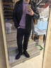 DIOULIFE皮衣男春季男士工装夹克PU皮上衣外套百搭男生春春季机车皮夹衣服 黑色 XL 实拍图