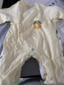aqpa[2件装]新生婴儿连体哈衣春秋纯棉衣服男女宝宝哈衣和尚服0-6月 小苹果（2件装） 52cm 实拍图