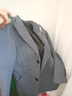 稻草人风衣男秋冬季羊毛呢外套大衣中长款修身韩版潮流呢子外套男士风衣 灰色 M (165) 实拍图