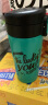bianli 304不锈钢咖啡杯子创意带盖便携随行车载商务保温杯 350ml 亚瑟绿（LUCKY YOU) 350ml 实拍图