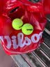 威尔胜（Wilson）无压袋装桶装13600/131100发球机通用专业训练网球蛇年系列网球拍 60个袋装 送球袋 WR13600 实拍图