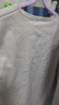加绒加厚长袖t恤男圆领套头衫保暖打底衫秋衣男装上衣服 浅灰色 M 修身偏小 实拍图