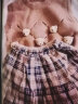 乐芭鼠【三件套】童装套装春秋季女宝宝儿童衣服马甲衬衣半裙子女童套装 黄色 130码建议6-7岁(身高120-130cm) 实拍图