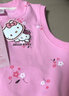 Hello Kitty女童马甲儿童背心棉春装保暖2026新款洋气针织马夹秋季外穿童装 深粉碎花513057 120 CM适合115-125 实拍图
