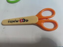 三木(SUNWOOD) 140mm儿童安全帽剪刀手工剪刀 黄色 91168 实拍图