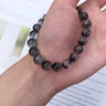 玉有情黑发晶手链男女款水晶玛瑙佛珠手串本命年马年礼物送男友女友家人 珠子直径9-10MM+鉴定证书 实拍图
