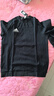 阿迪达斯（adidas）卫衣男圆领套头衫春季防风保暖长袖外套 黑白（棉） 2XL  实拍图