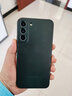 三星（SAMSUNG）Galaxy S22+ 5G原装手机壳 真皮保护套 s22+防摔纤薄保护皮套 S22+【绿色】 实拍图