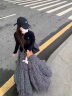 可茵（Keyin）连衣裙女装套装2025年新款春秋穿搭法式复古温柔针织毛衣碎花裙子 针织毛衣+半身裙 M 实拍图